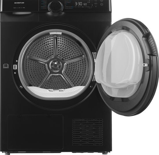 Inventum VDW9030B Wasdroger - 9kg - Warmtepompdroger - UV-hygiënefunctie - Energielabel B - Zwart
