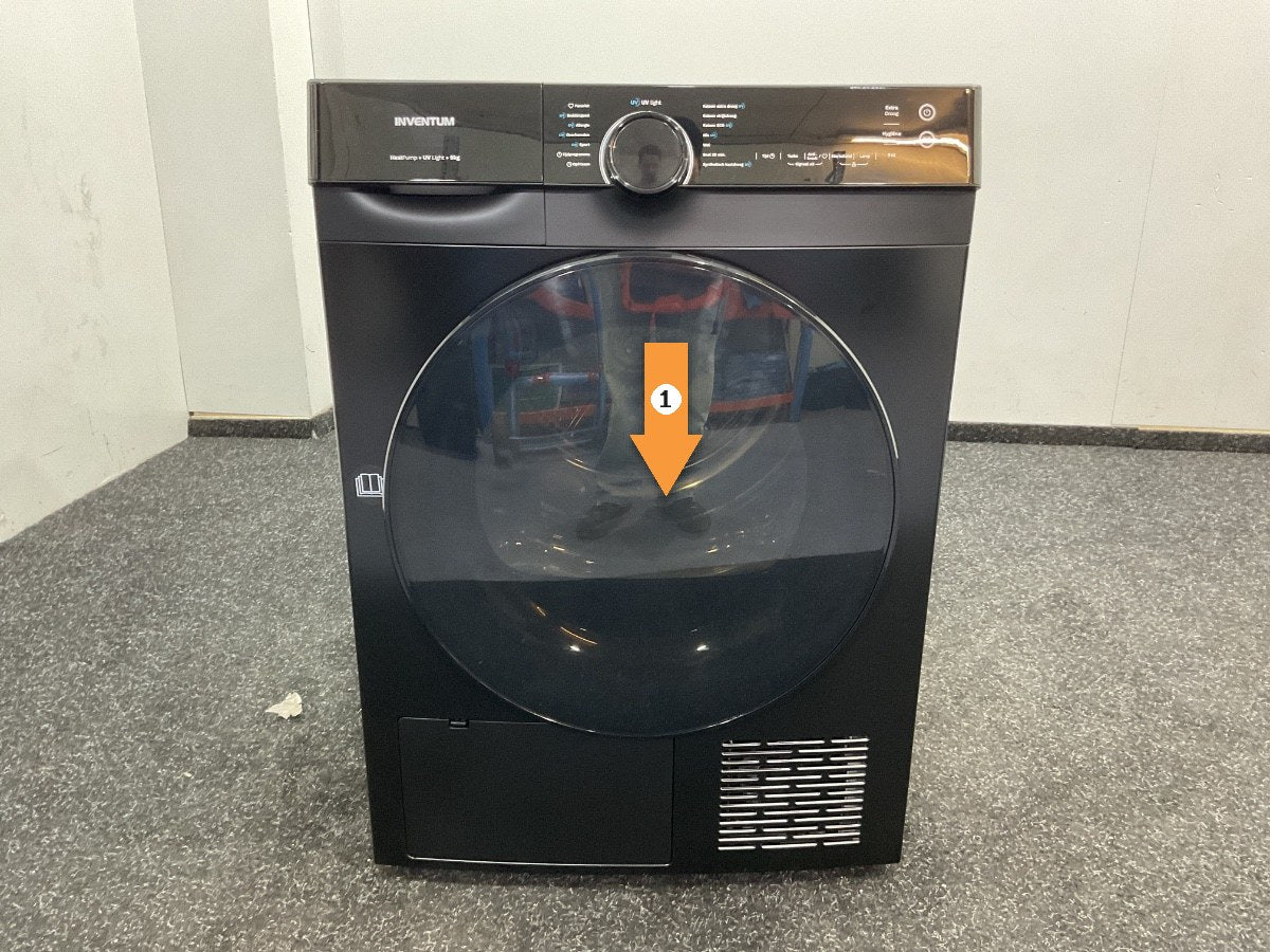 Inventum VDW9030B Wasdroger - 9kg - Warmtepompdroger - UV-hygiënefunctie - Energielabel B - Zwart