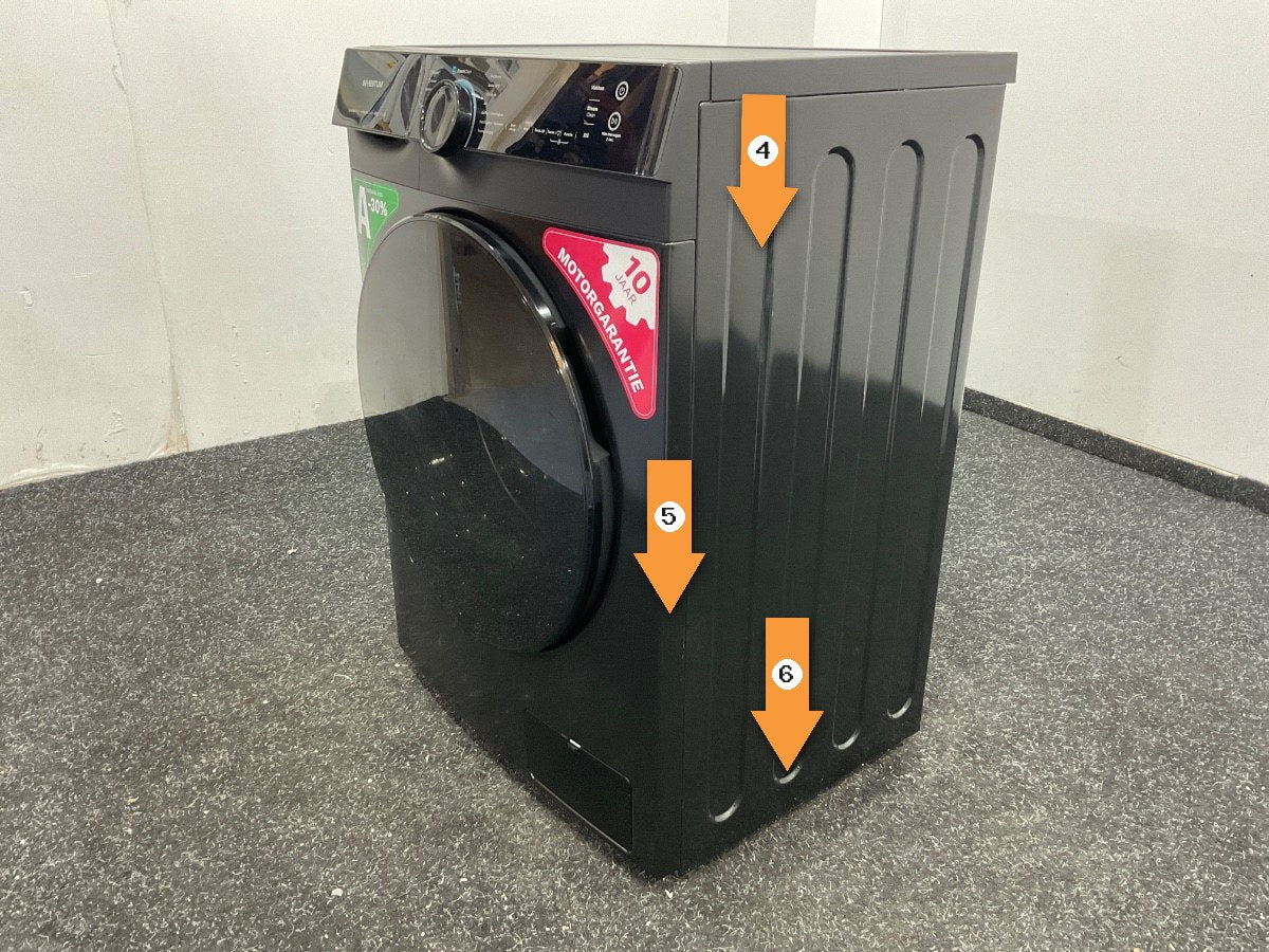 Inventum wasmachine VWM8030B - 8kg - Zwart