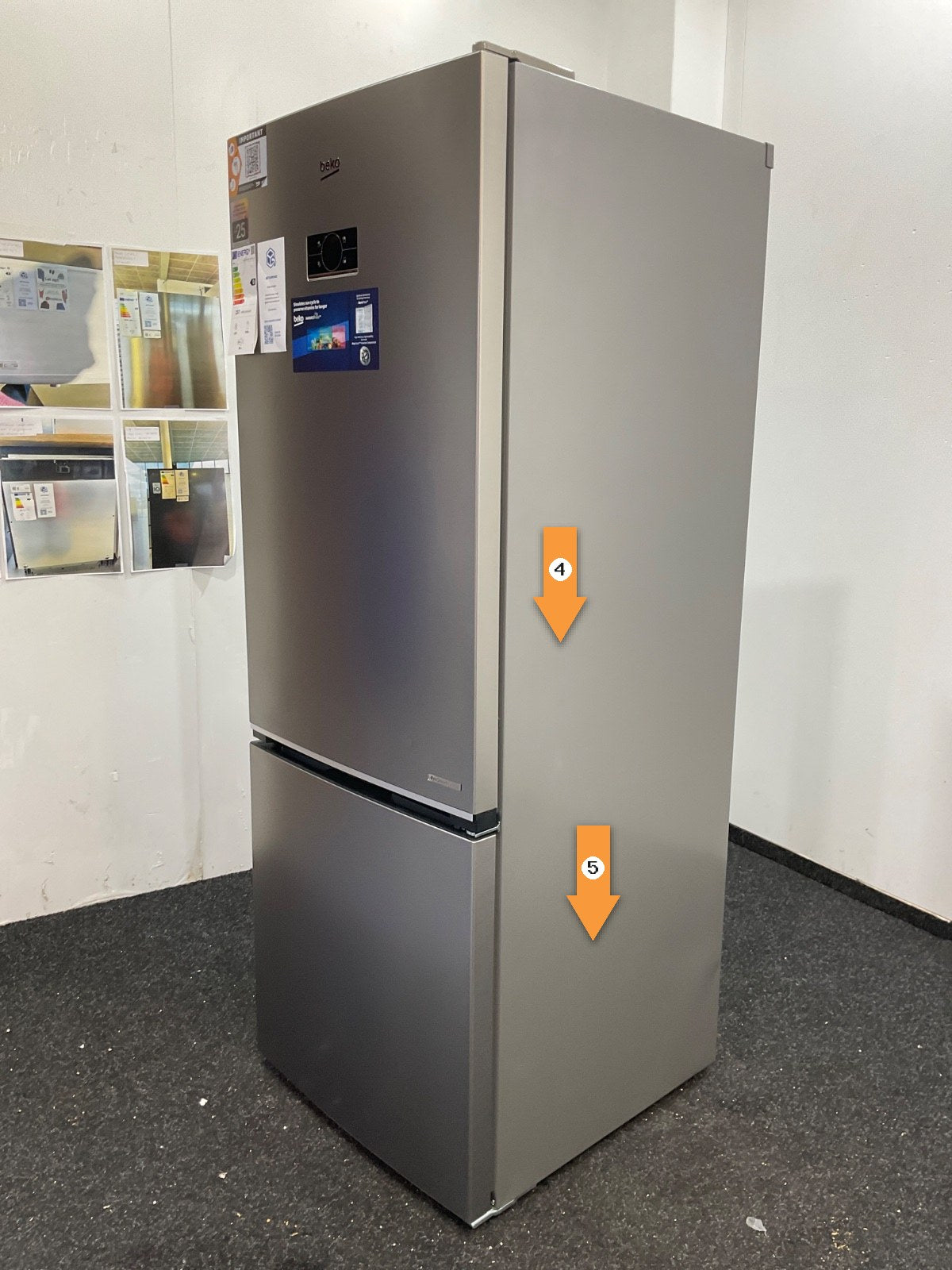 Beko koelkast B5RCNE565HXP - Vrijstaand 490 - Roestvrijstaal