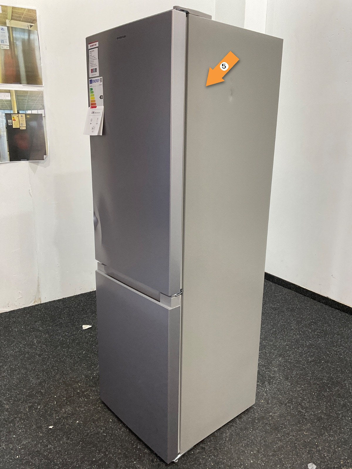 Inventum koelkast KV1500S - Vrijstaand - Zilver