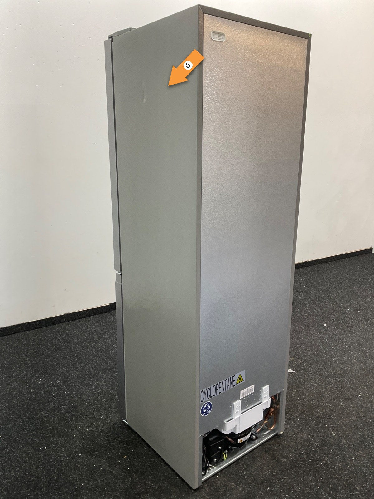 Inventum koelkast KV1500S - Vrijstaand - Zilver