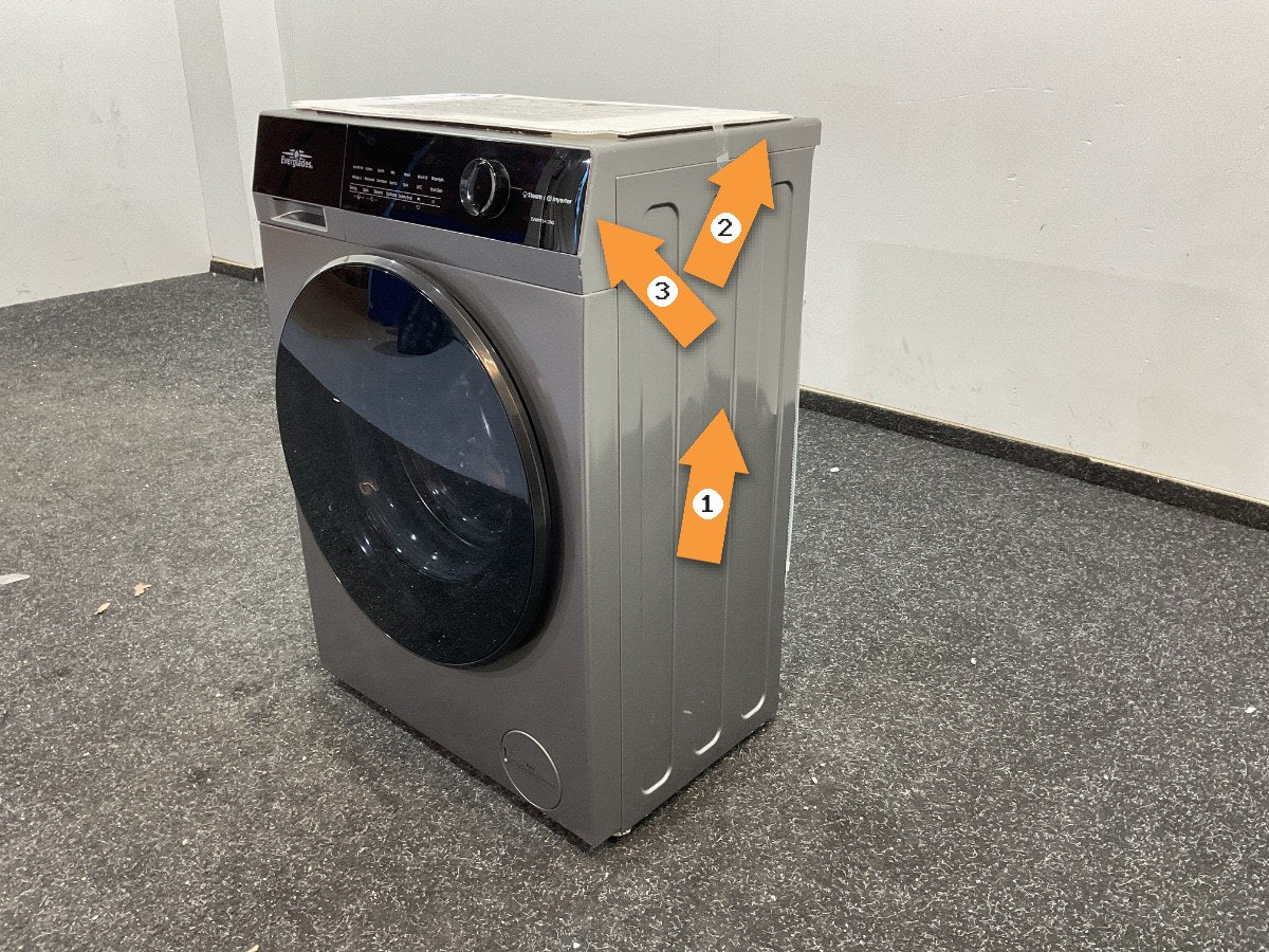 Everglades wasmachine EVWM71412AG - 7kg - Grijs