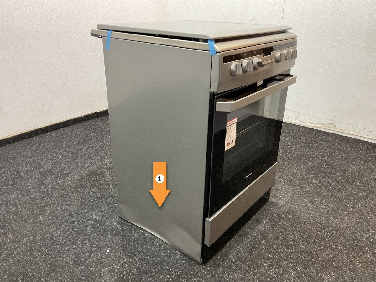 Inventum gasfornuis VFG6034WGRVS - Vrijstaand