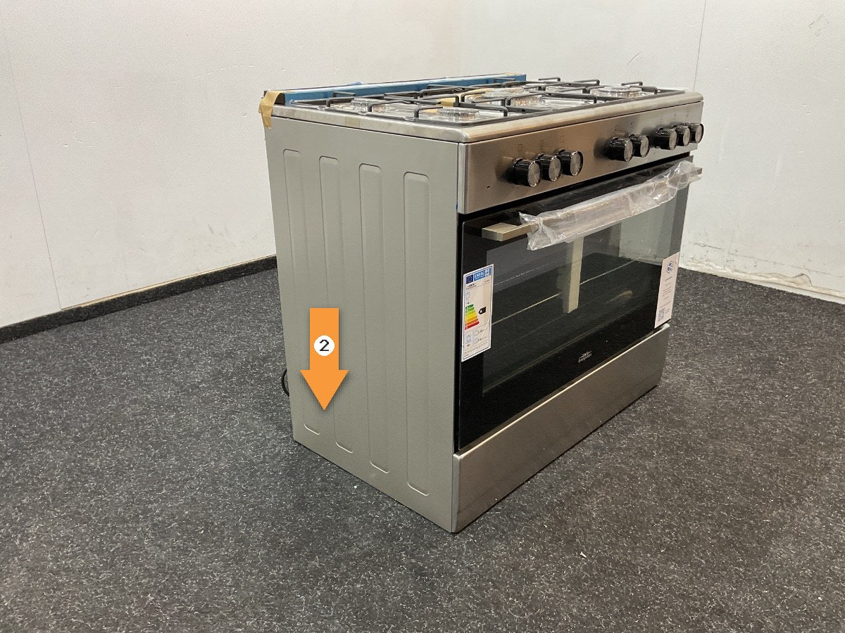 Everglades gasfornuis EVCK9011 - RVS - 90 cm