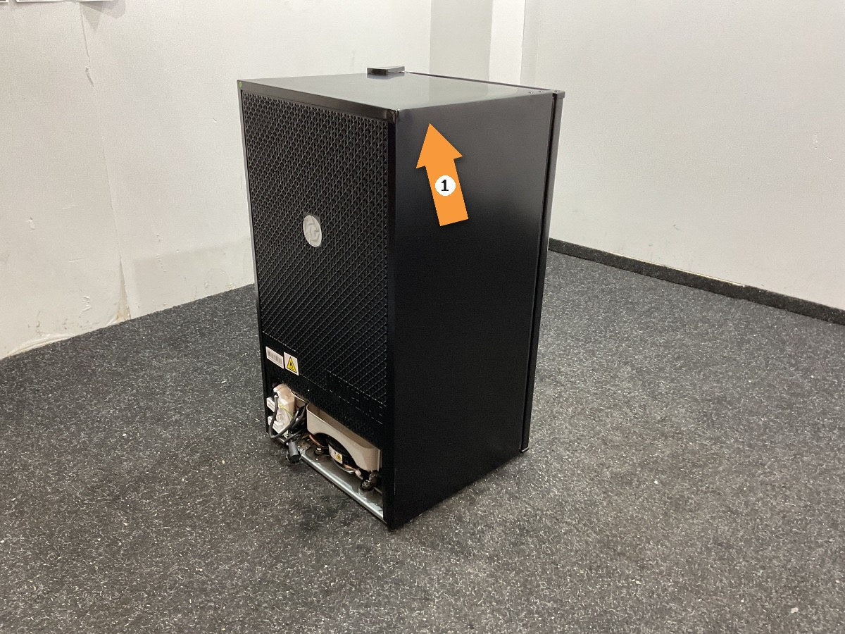 Tomado koelkast TRT4702B - Tafelmodel met vriesvak - Zwart
