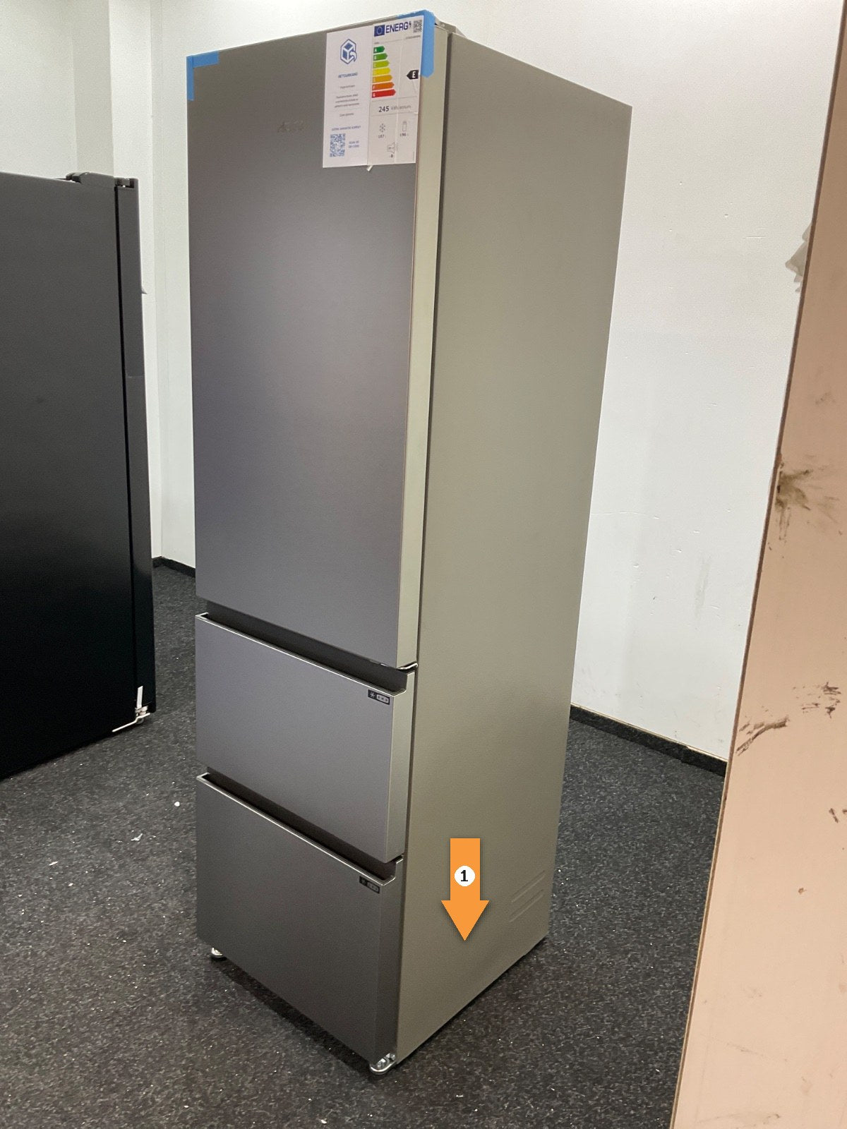 Haier koelkast HTR3518ENMX - Direct Access Lades - RVS