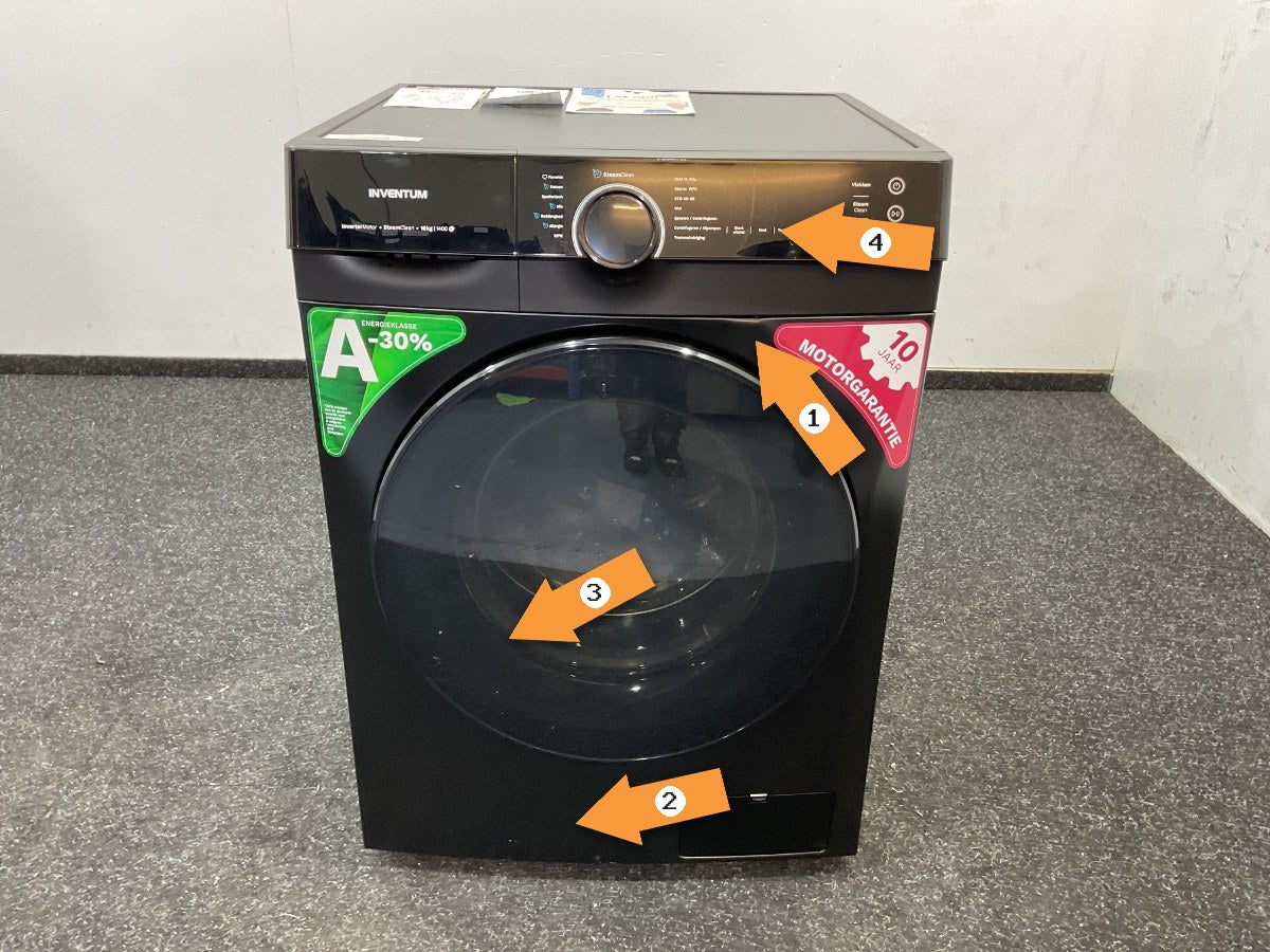 Inventum wasmachine VWM1010B - 10kg - Zwart