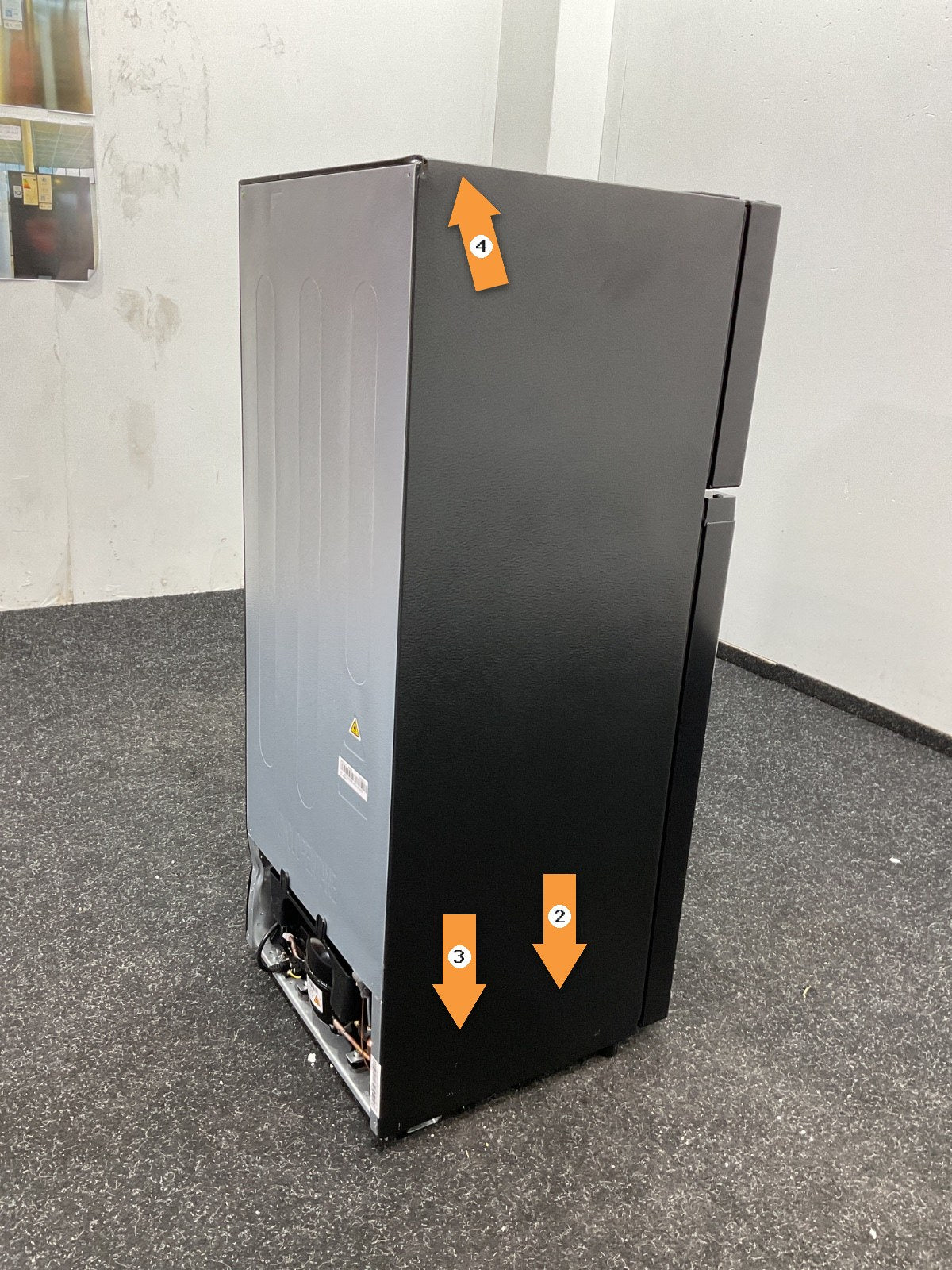 Everglades koelkast EVTD3020 - Zwart - 124 Liter