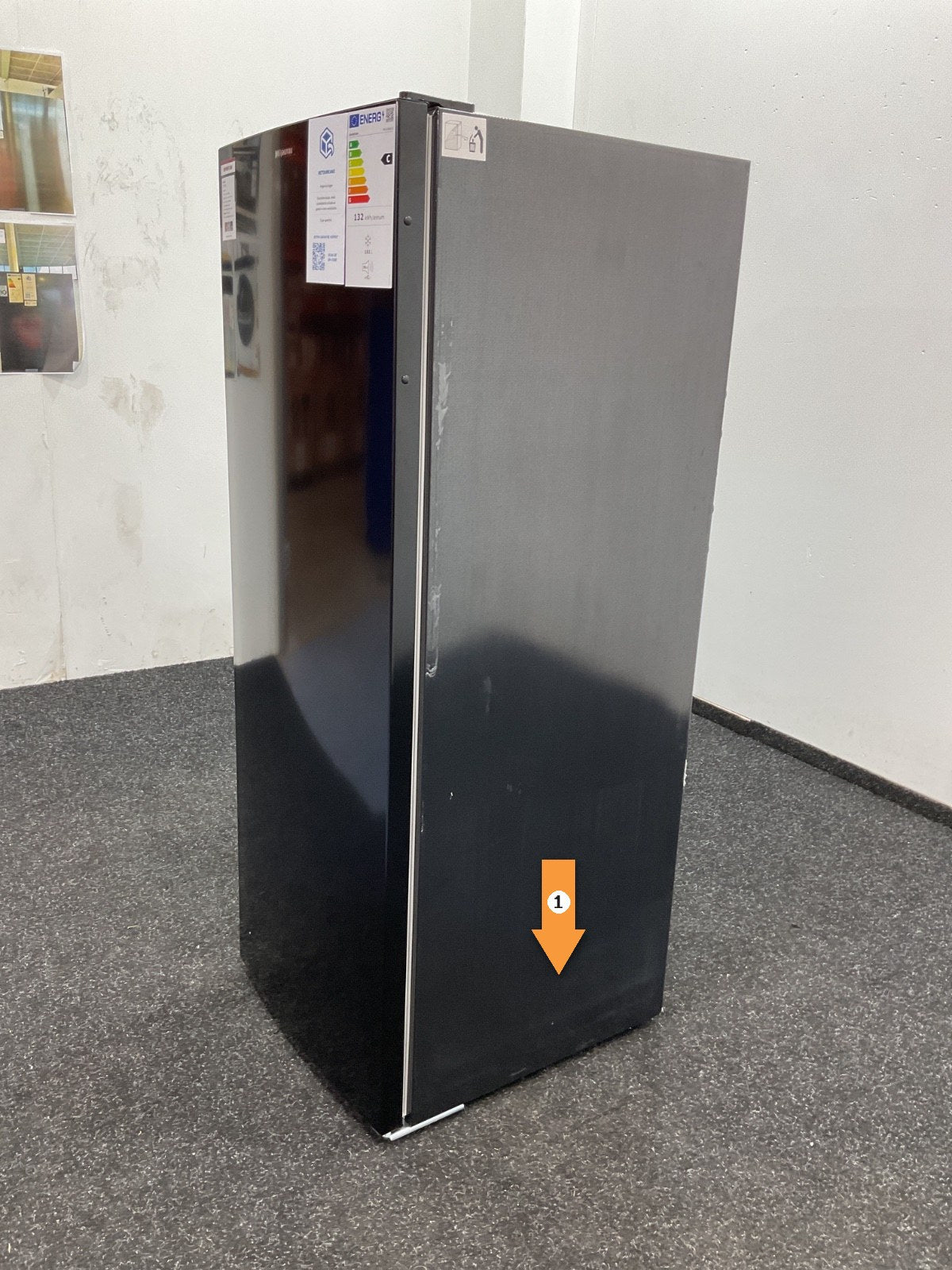 Inventum vrieskast VR1430B - Vrijstaand - Zwart 143cm