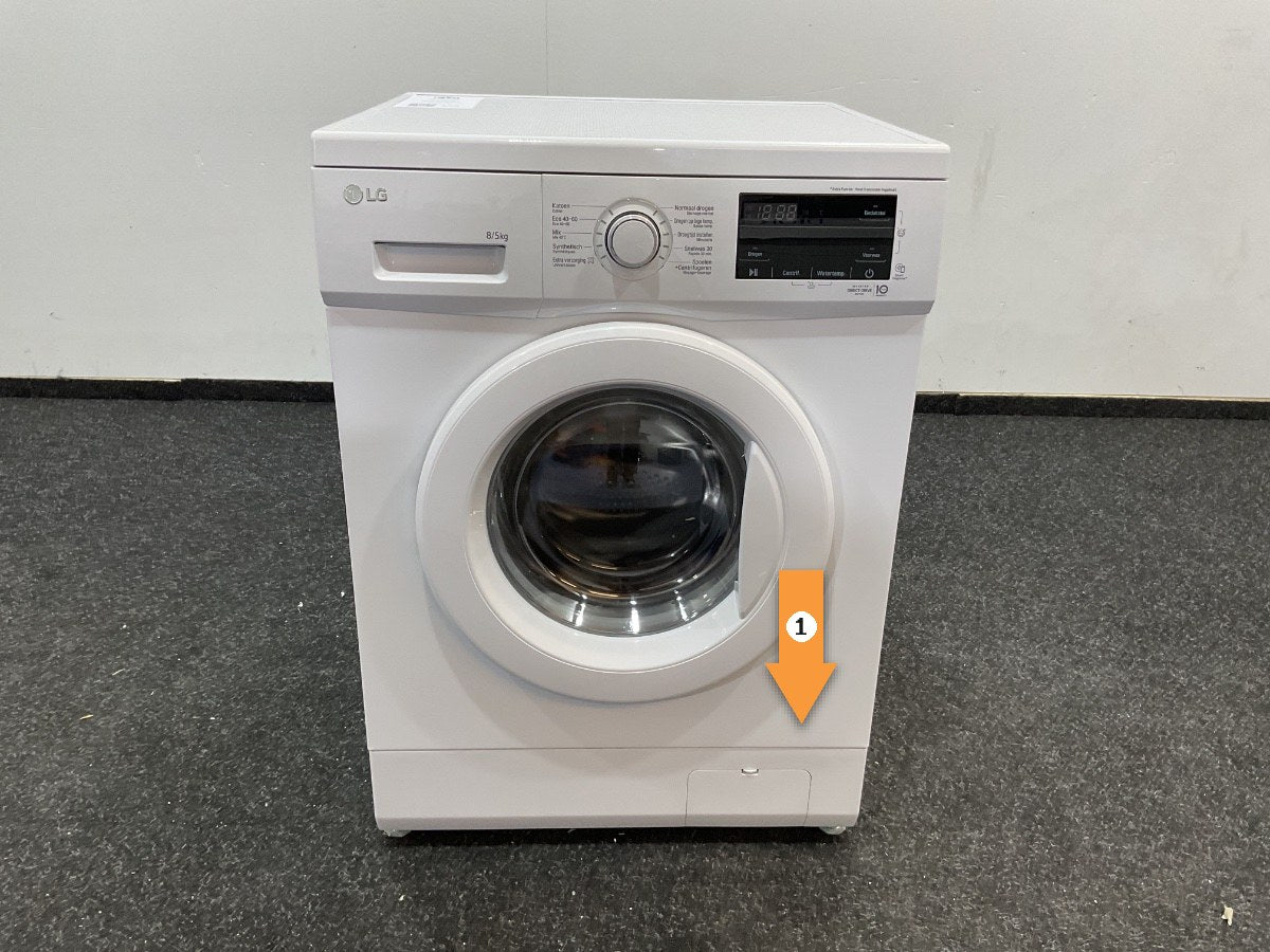 LG was-droogcombinatie GD3M108N3 - 8/5 kg - Wit