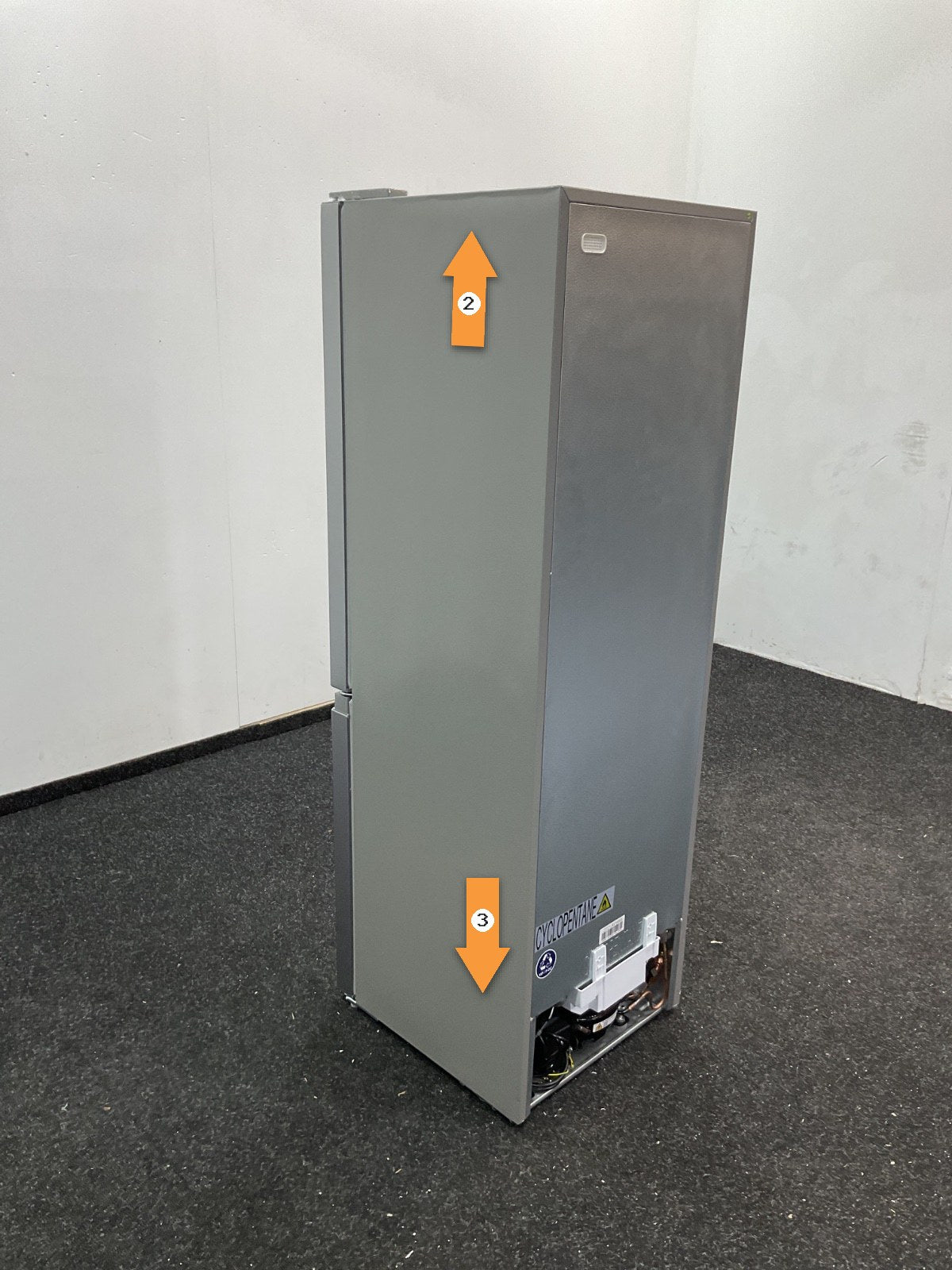 Inventum koelkast KV1500S - Vrijstaand - Zilver 150cm