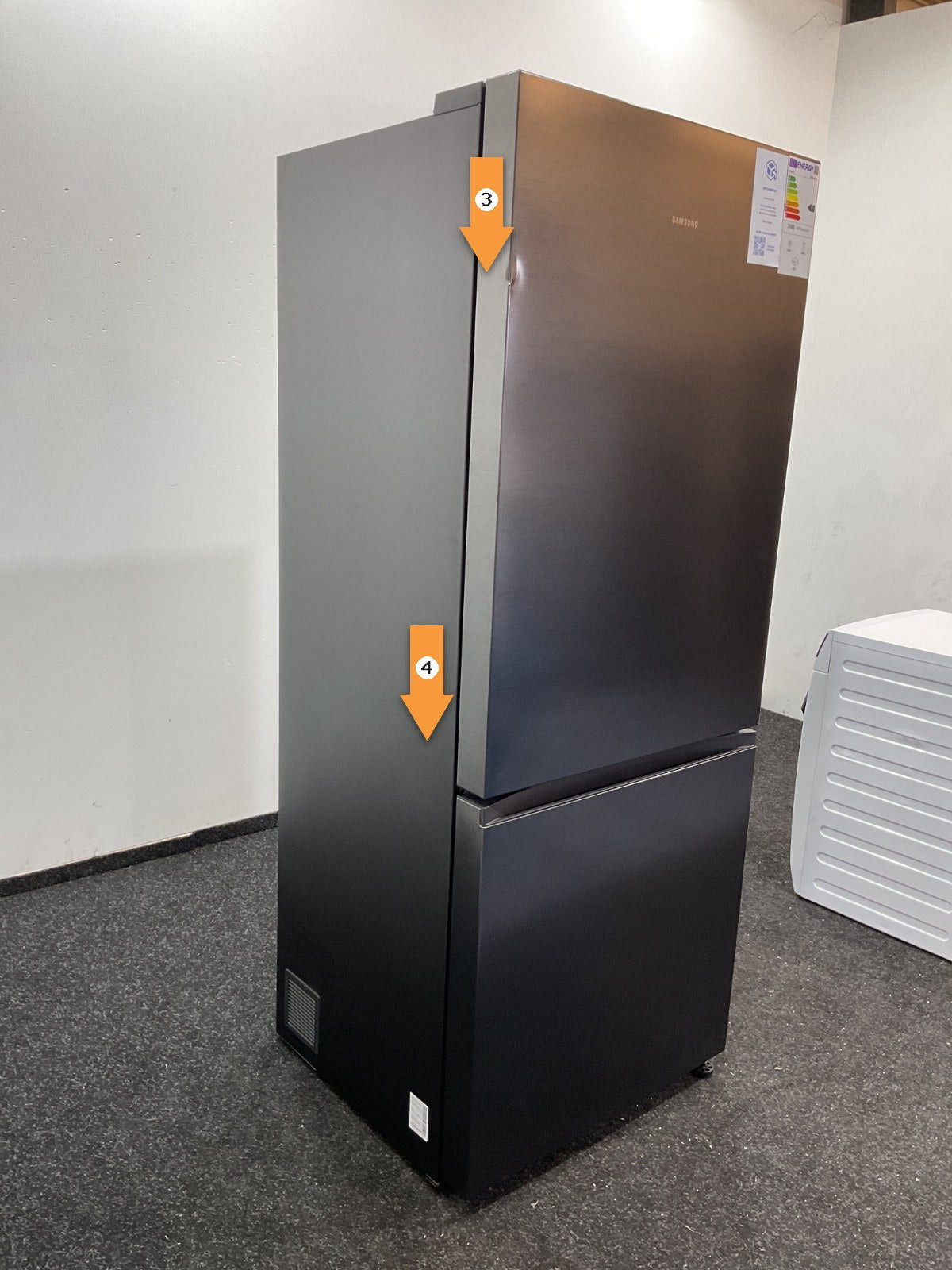 Samsung koelkast RB50DG601EB1 - Extra Breed - Zwart inox