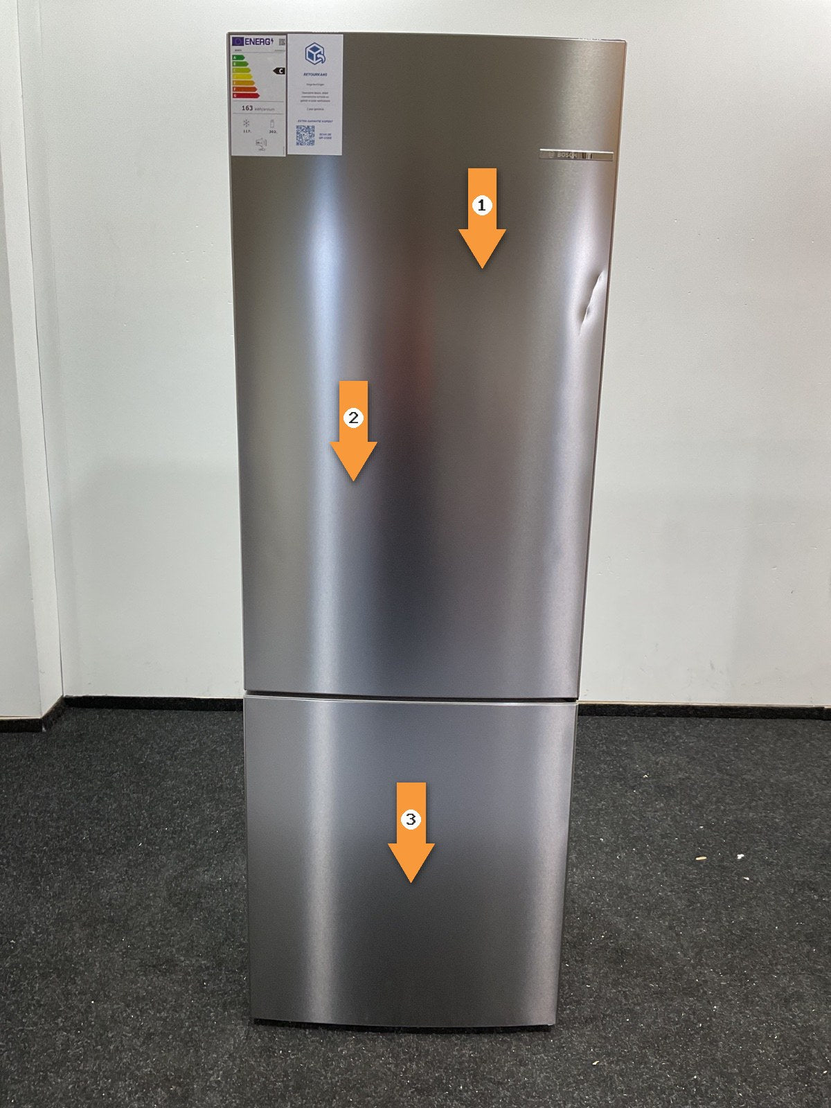 Bosch koelkast KGN39VLCT - Serie 4 - RVS