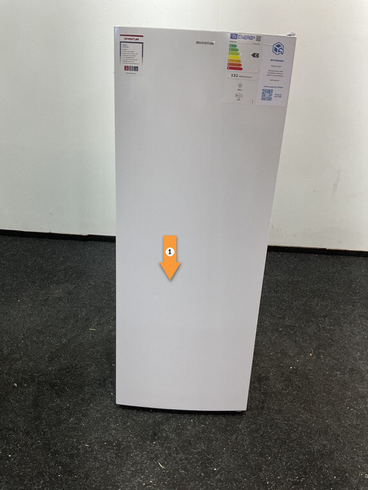 Inventum vrieskast VR1430W - 161 liter - Wit