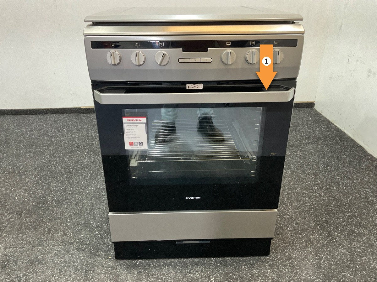 Inventum gasfornuis VFG6034WGRVS - Vrijstaand