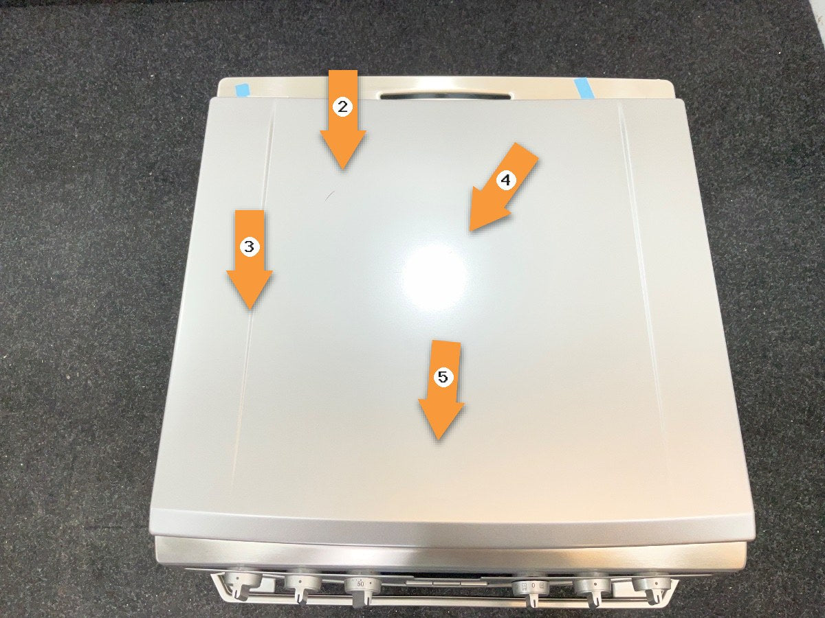 Inventum gasfornuis VFG6034WGRVS - Vrijstaand
