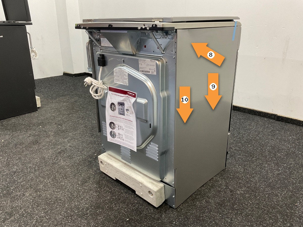 Inventum gasfornuis VFG6034WGRVS - Vrijstaand