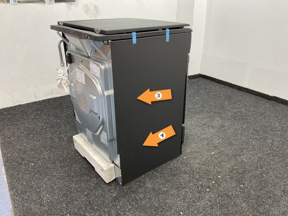 Inventum gasfornuis VFG6034WGZWA - Zwart
