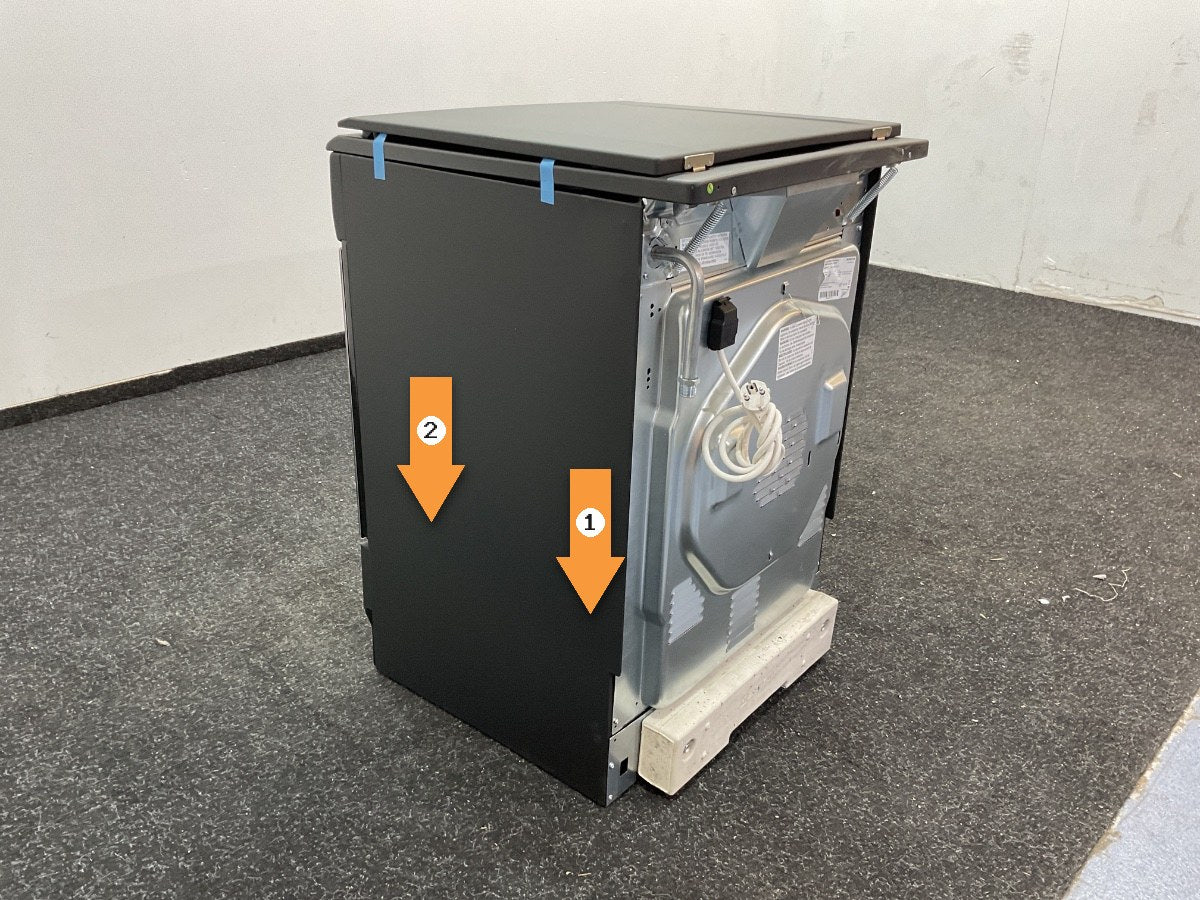 Inventum gasfornuis VFG6034WGZWA - Zwart