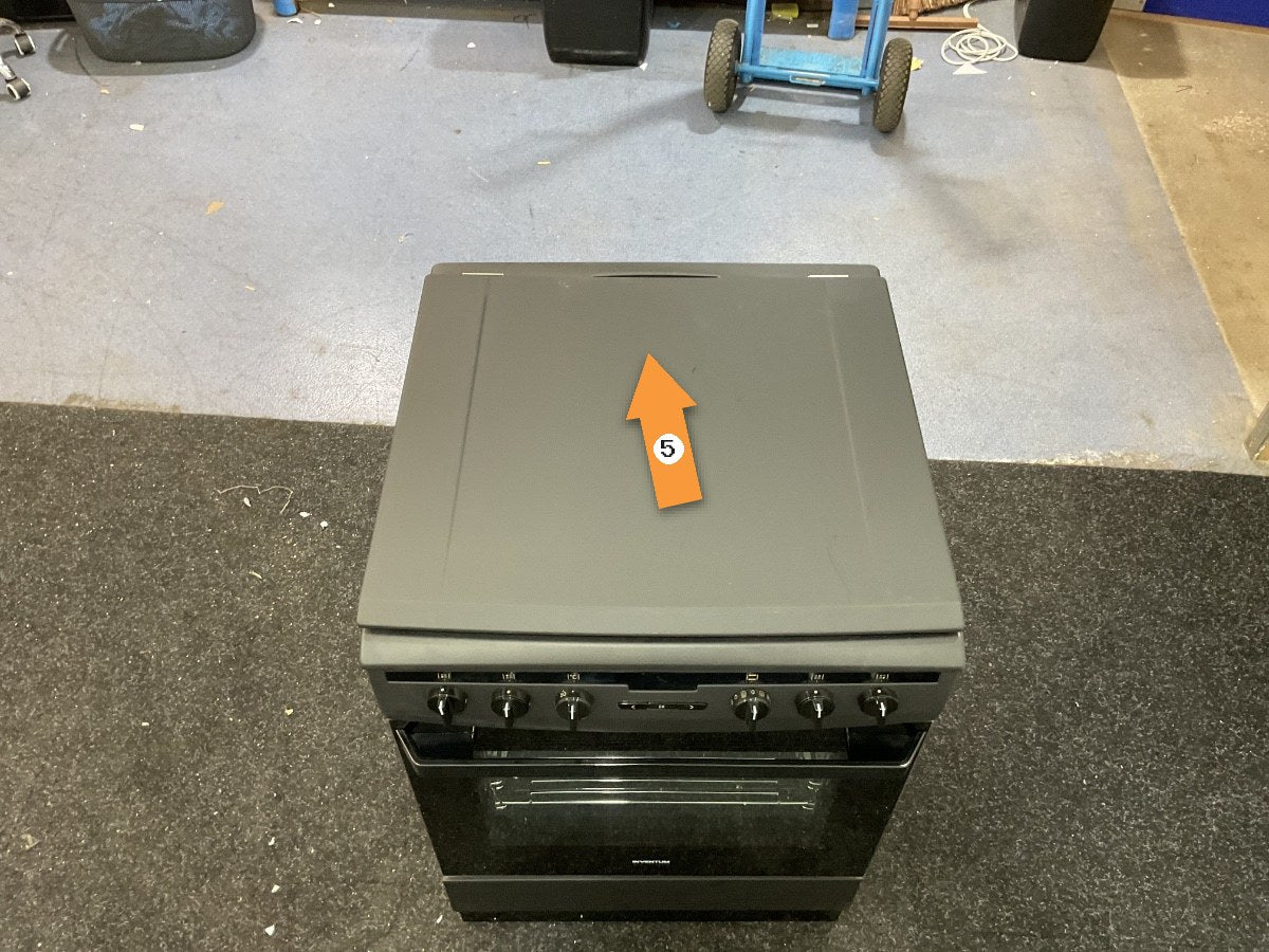 Inventum gasfornuis VFG6034WGZWA - Zwart