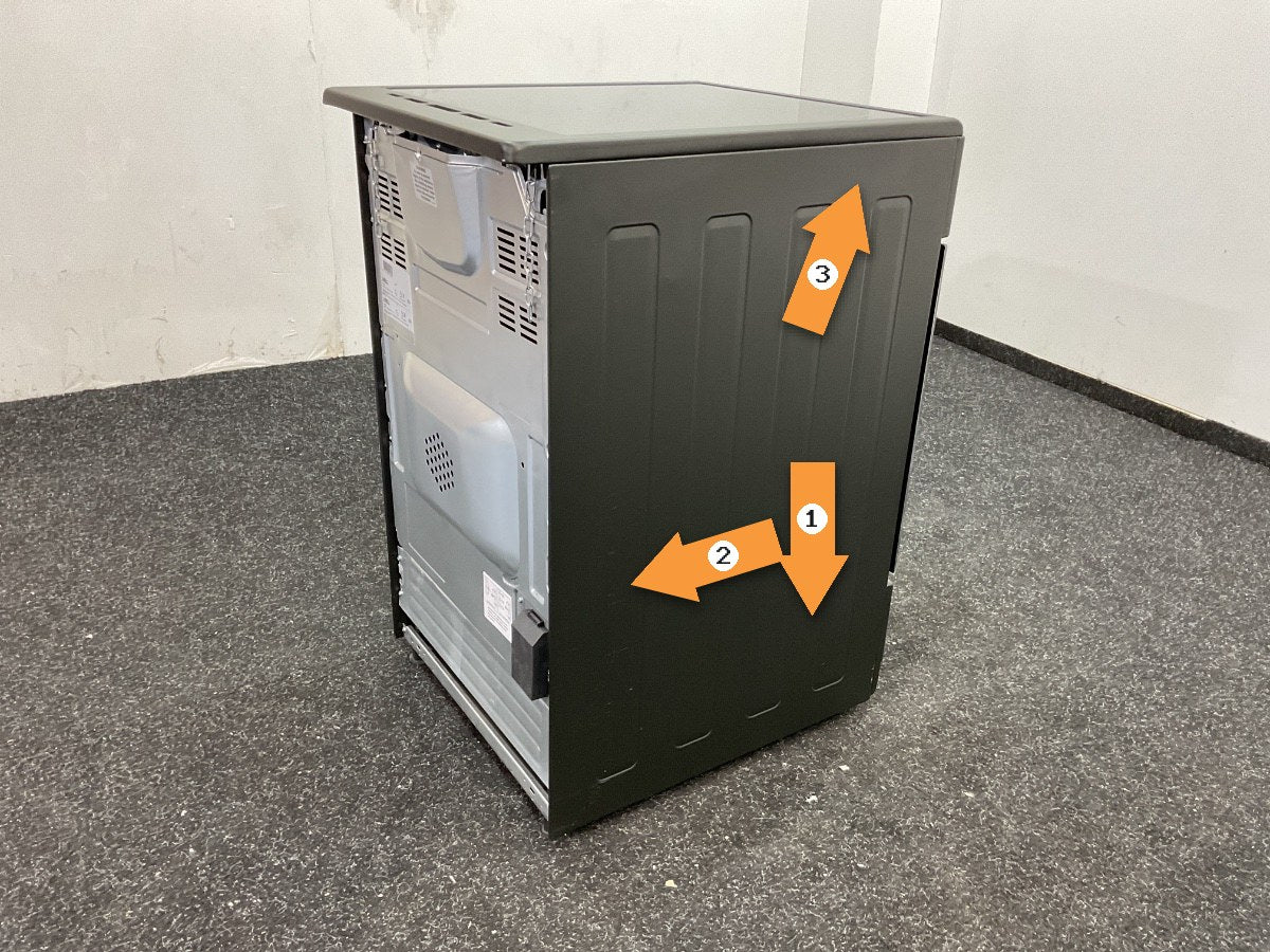 Everglades keramisch fornuis EVCK5120 - Mat Zwart - 50cm