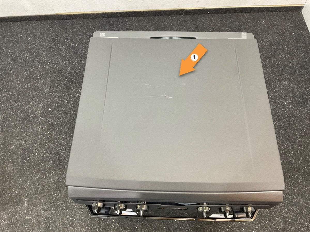 Inventum gasfornuis VFG6034WGZWA - Zwart
