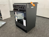 Inventum gasfornuis VFG6034WGZWA - Zwart