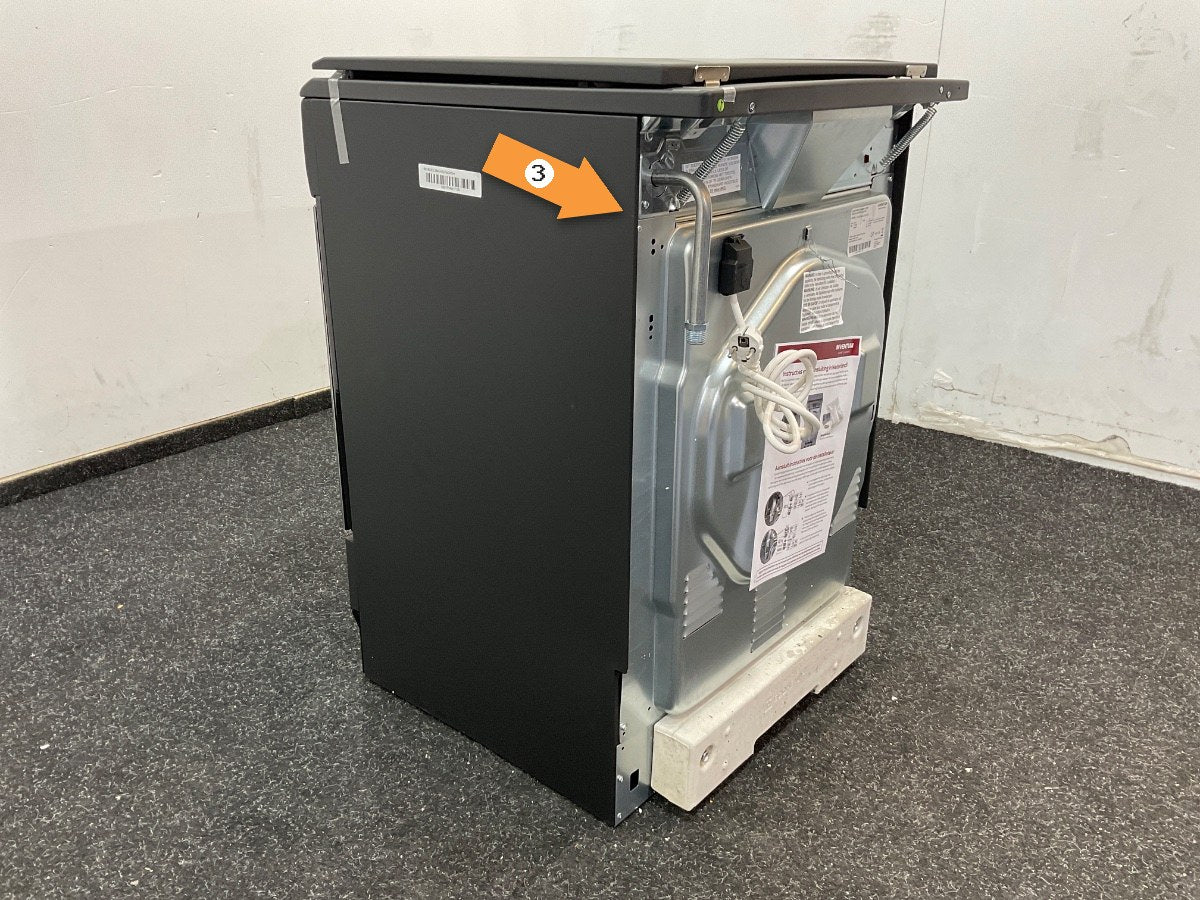 Inventum gasfornuis VFG6034WGZWA - Zwart