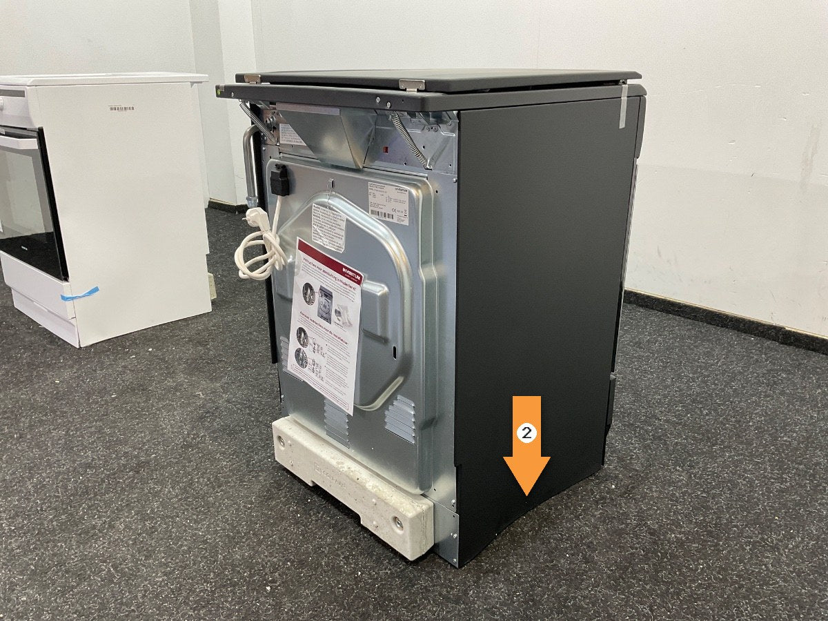 Inventum gasfornuis VFG6034WGZWA - Zwart