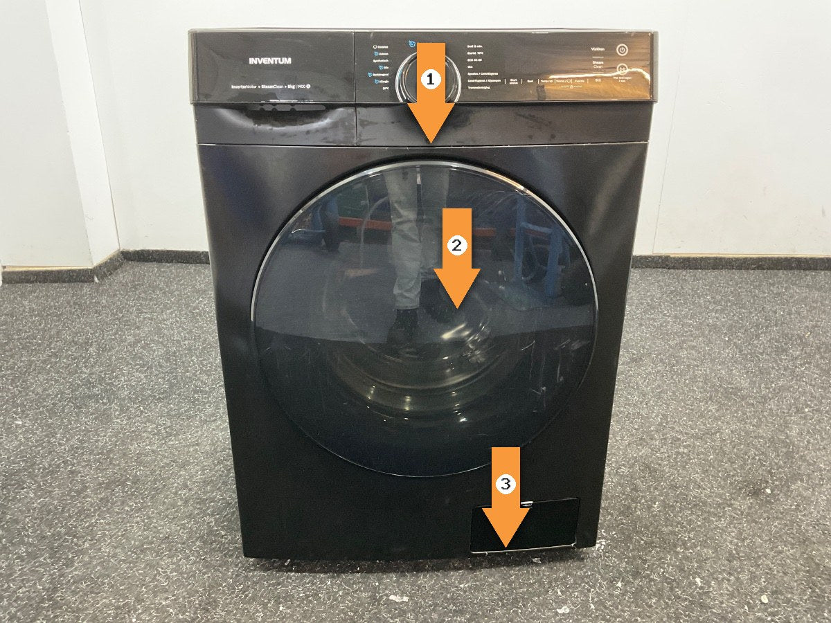 Inventum wasmachine VWM8030B - 8kg - Zwart