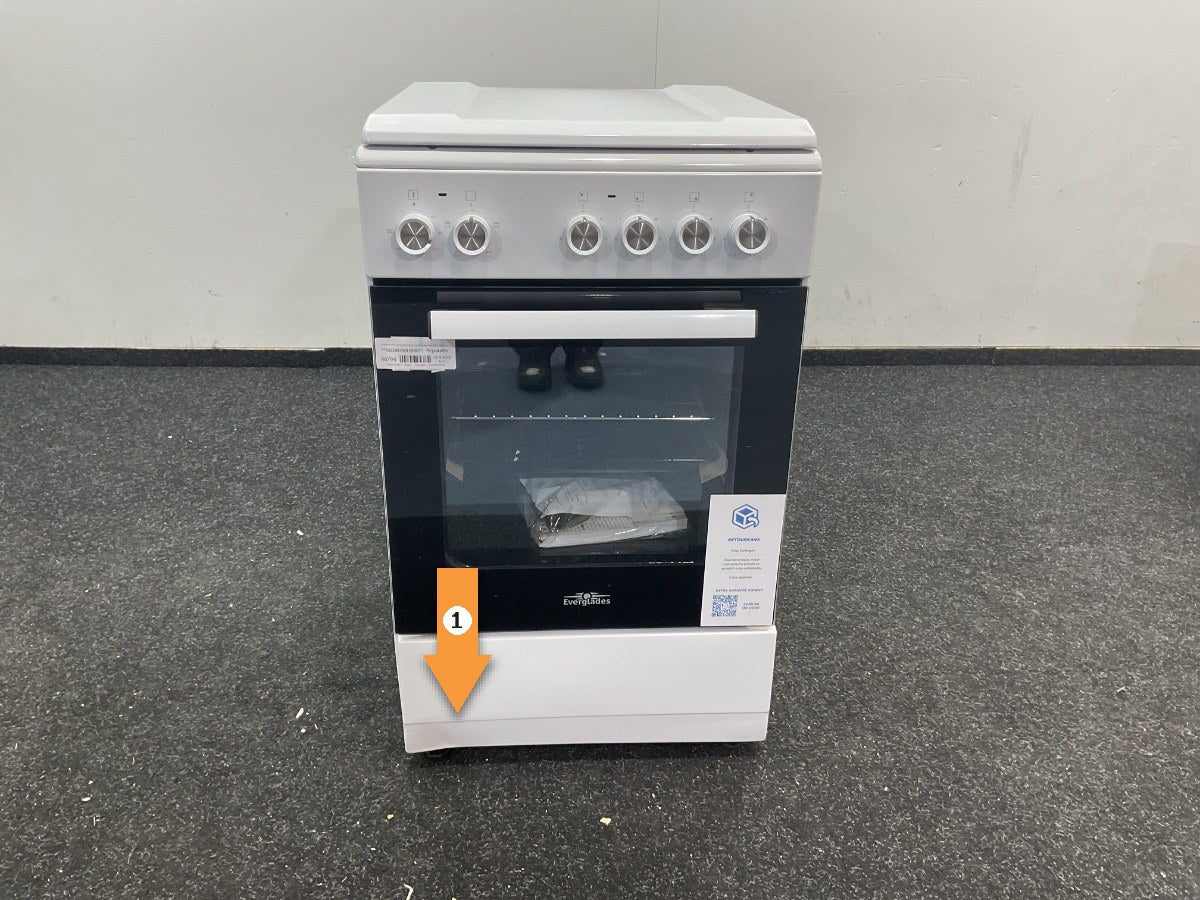 Everglades elektrisch fornuis EVCK5100 - 50 cm - Wit