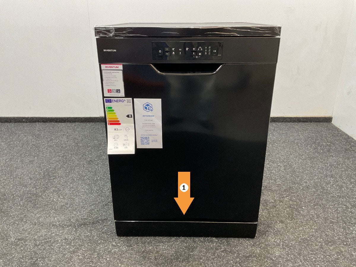Inventum vaatwasser VVW6008AB - Vrijstaand - Zwart