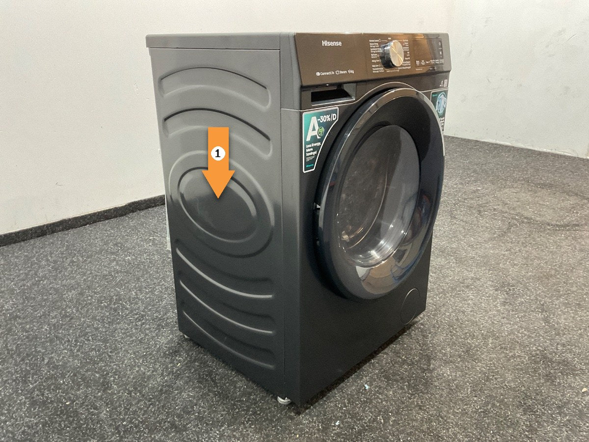 Hisense was-droogcombinatie WD3S9043BB3 - Zwart