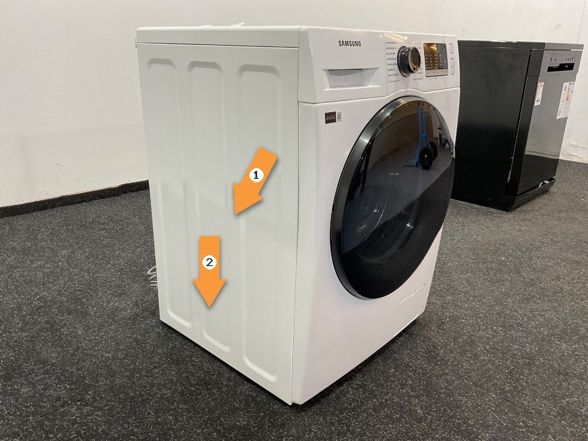 Samsung was-droogcombinatie WD80TA049BE - Wit