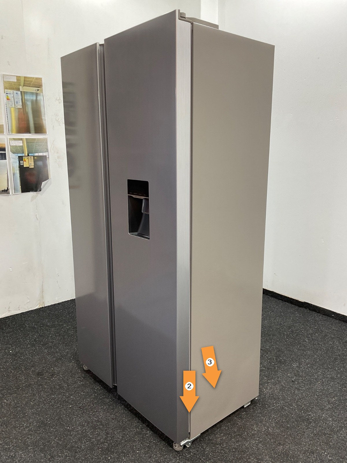 Exquisit Amerikaanse koelkast SBS146-WS-040ES