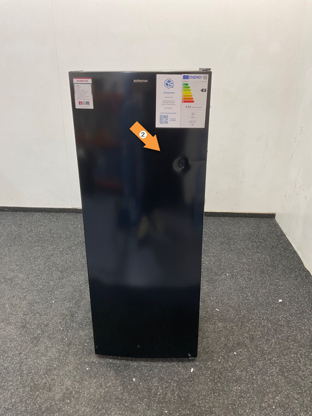 Inventum vrieskast VR1430B - Vrijstaand - Zwart