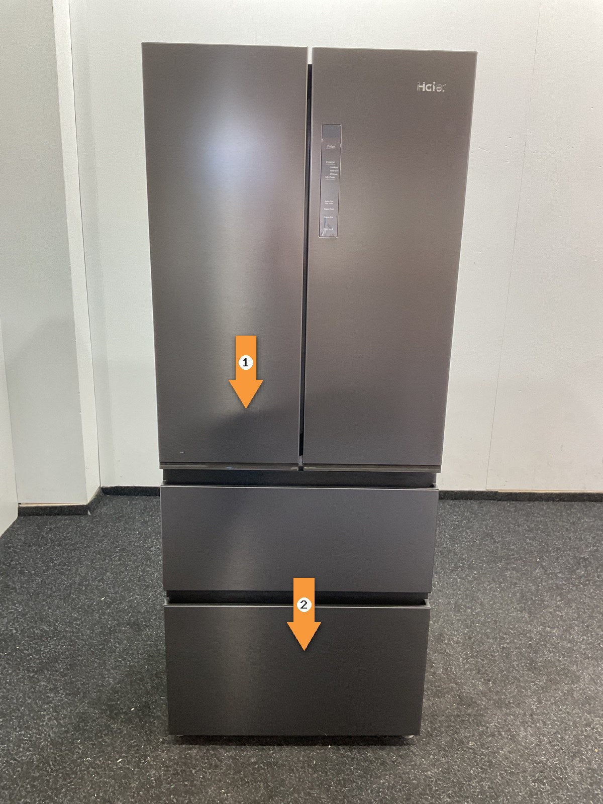 Haier koelkast HFR3718ENMD - 402L - Total No Frost