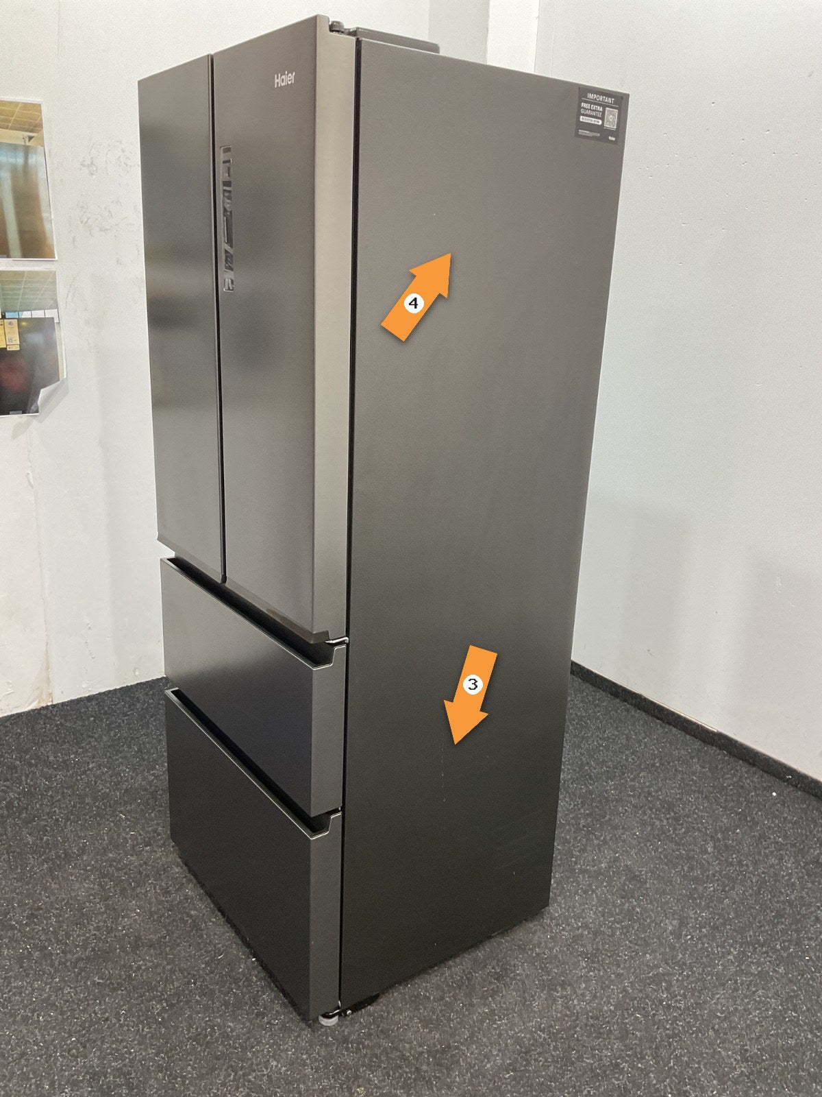 Haier koelkast HFR3718ENMD - 402L - Total No Frost