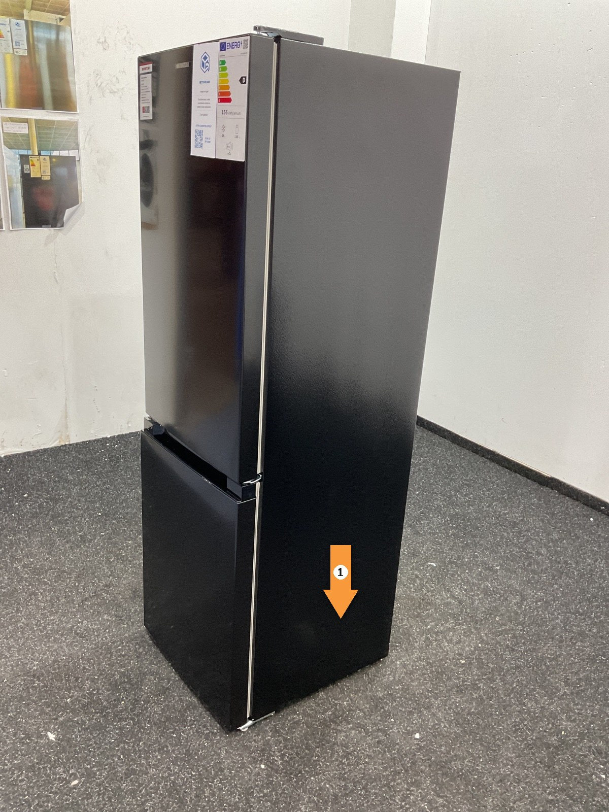 Inventum koelkast KV1500B - Zwart 150cm