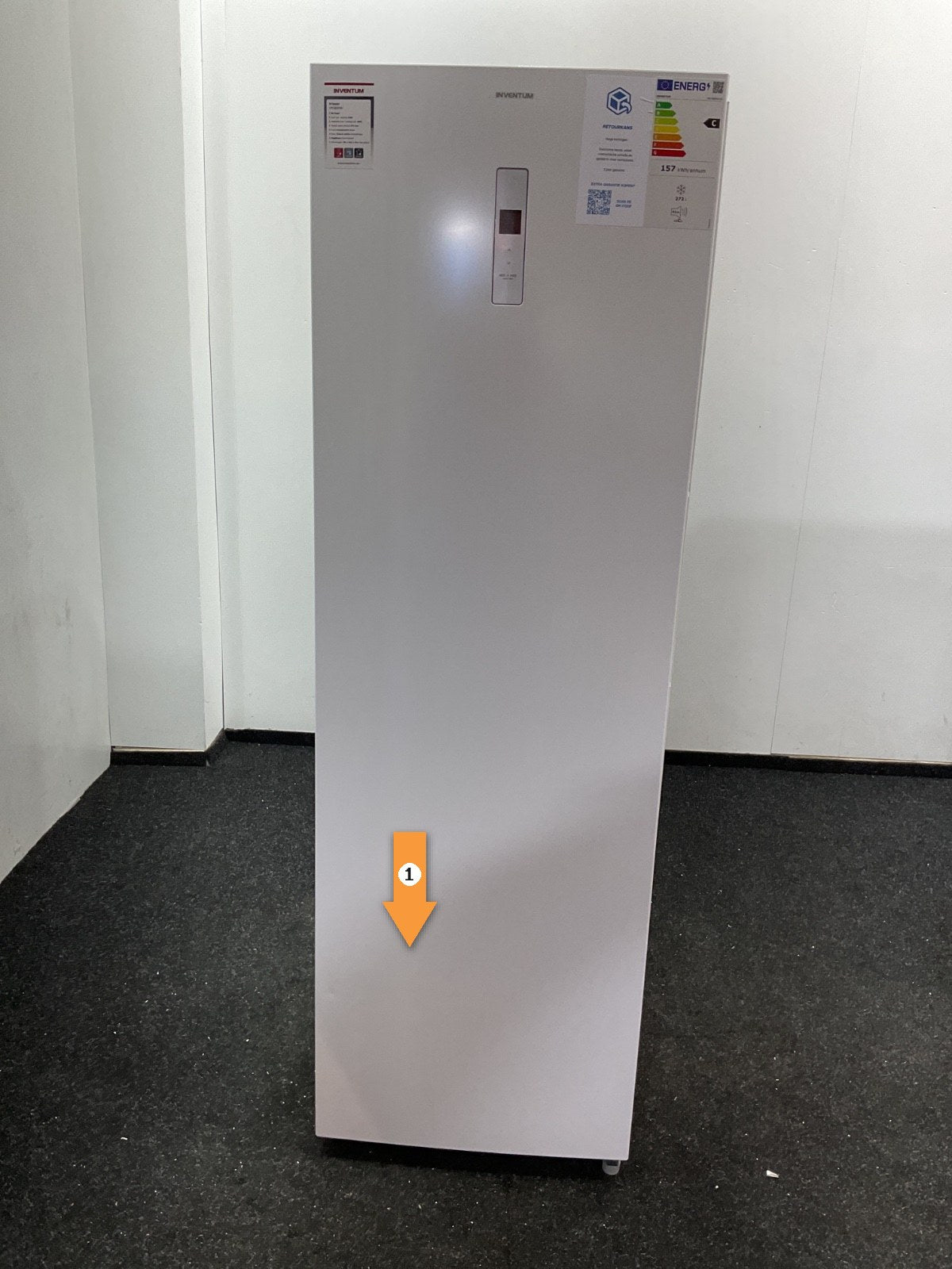 Inventum vrieskast VR1850W - No Frost kastmodel - 185 cm hoog - Wit