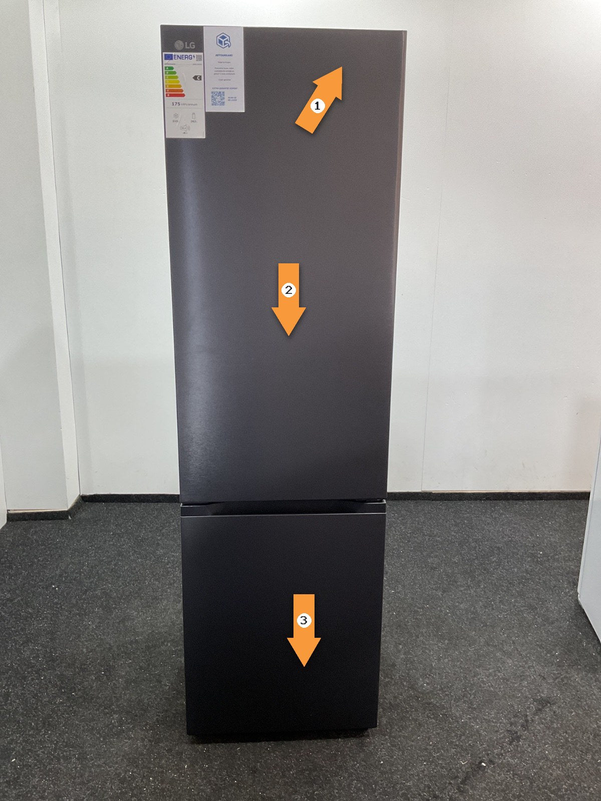 LG koelkast GBBS726CEV - Zwart - ThinQ wifi bediening
