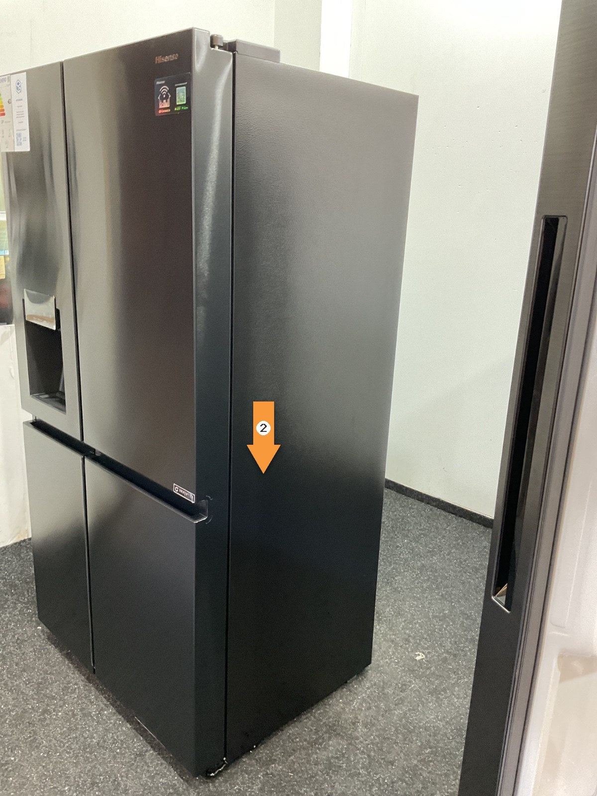 Hisense Amerikaanse koelkast RS818N4IFD - Zwart