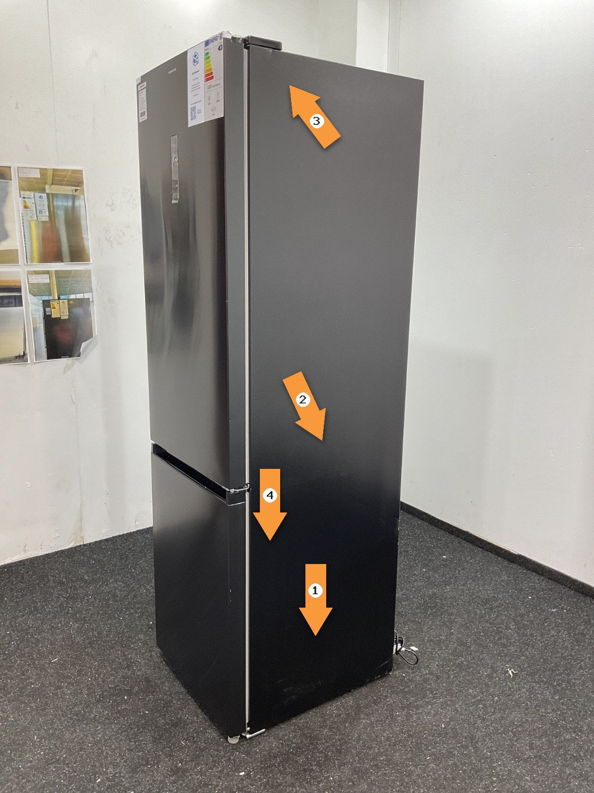 Inventum koelkast KV2010B - 201 cm hoog - Zwart