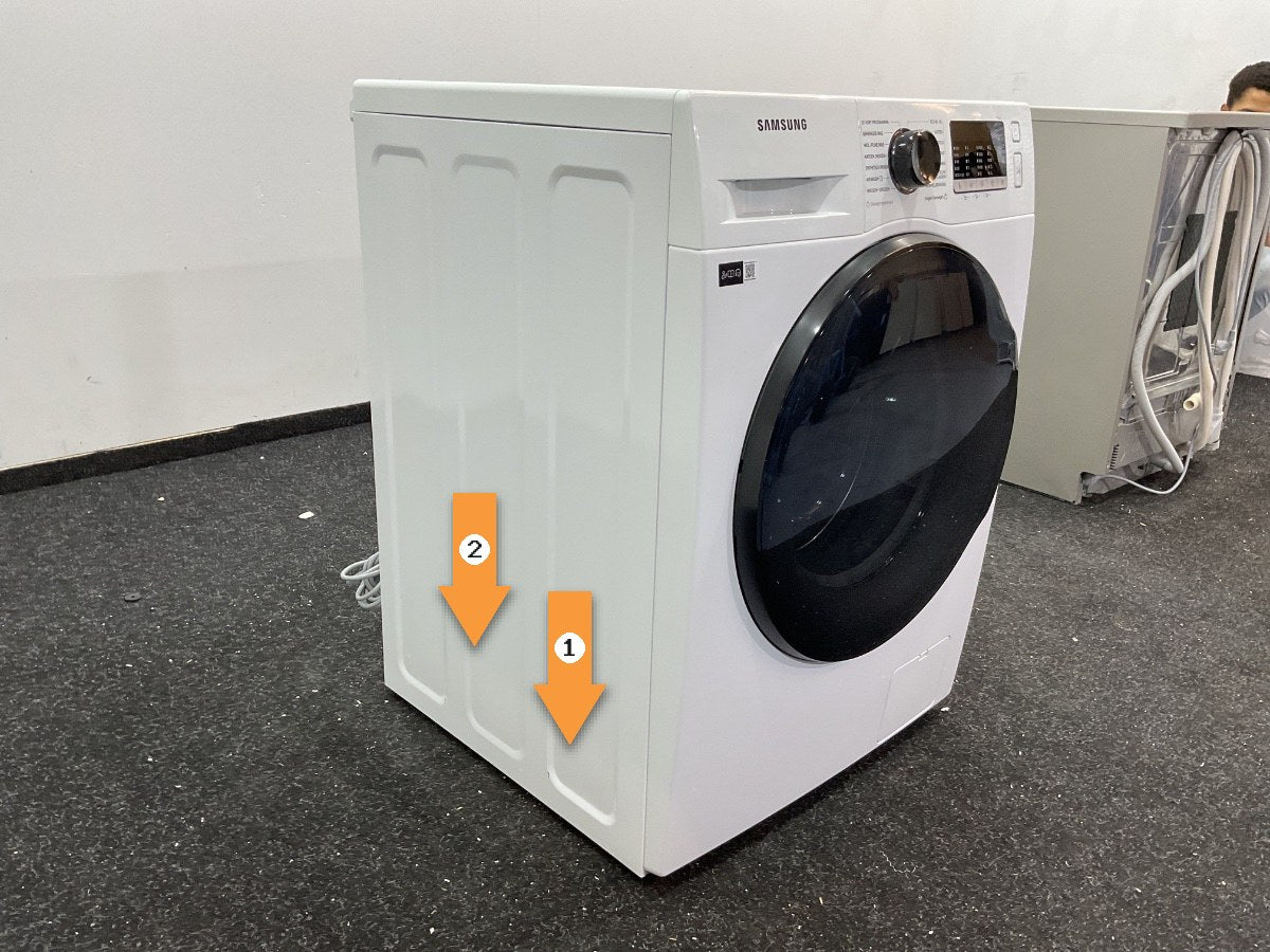 Samsung was-droogcombinatie WD80TA049BE - Wit