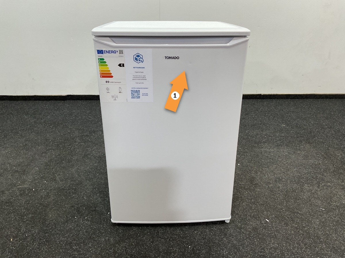 Tomado koelkast TRT5501W - Tafelmodel met vriesvak