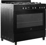 Everglades gasfornuis EVCK9020 - Mat Zwart - 90cm