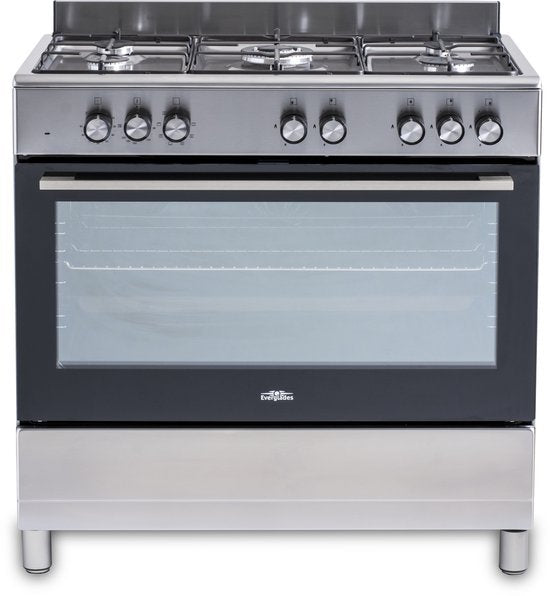 Everglades gasfornuis EVCK9011 - RVS - 90 cm