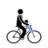 Yepp Mini fietsstoeltje voor wit