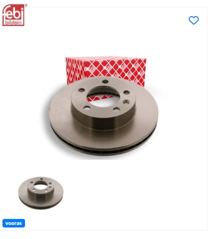 Remschijf (39346) FEBI BILSTEIN 2 st.